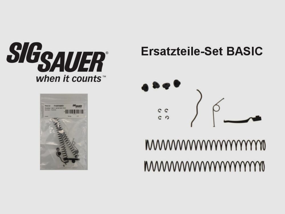 Set di ricambi Sig Sauer Basic per P226 X-Serie 9mm con grilletto SAO (X-Short X-Five X-Six)