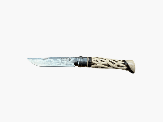 KNIFE – OPINEL – N.9 INOX INTRECCIO + PYROGRAPHY HANDMADE