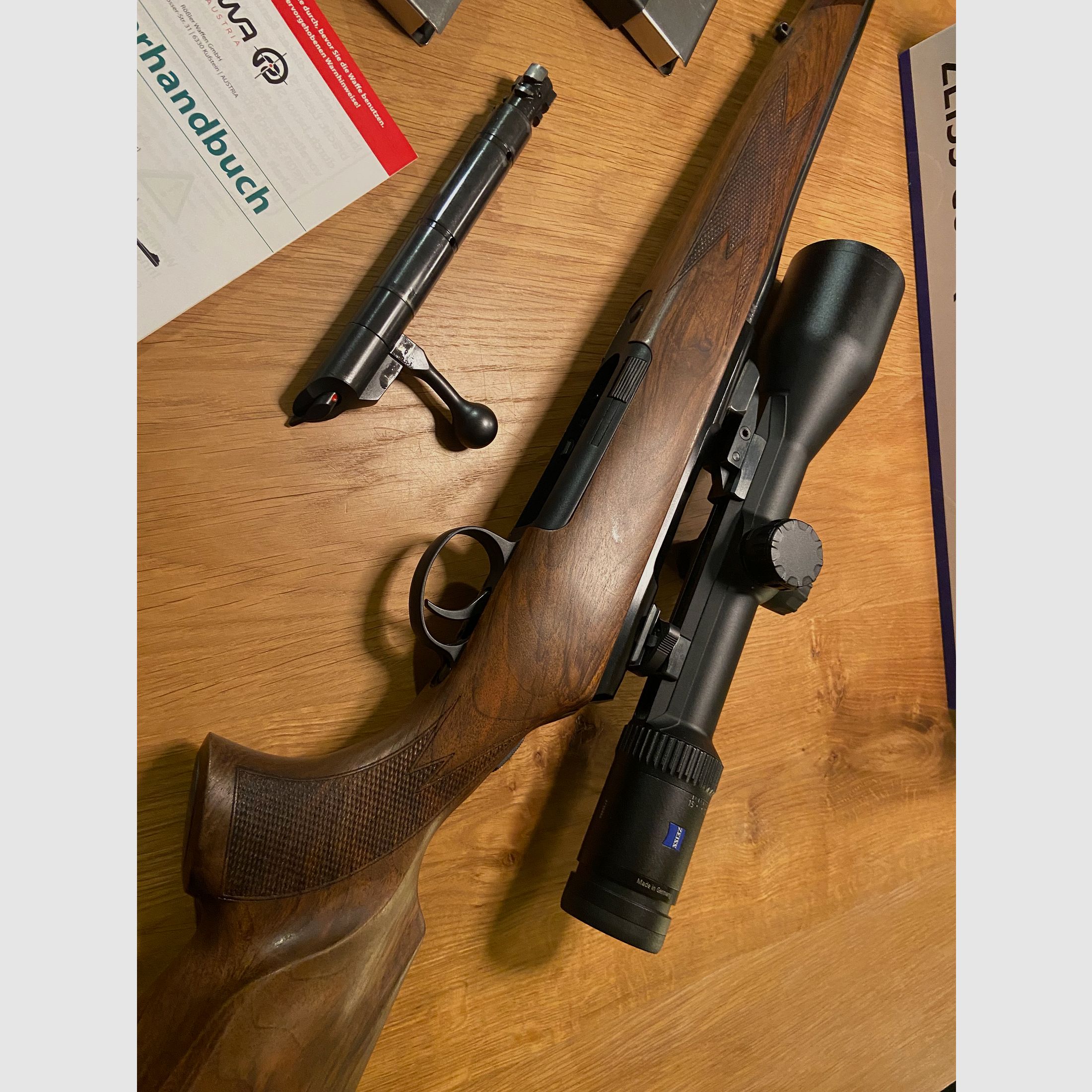 Rößler Titan 6 ripetitore con Zeiss V6 2,5-15 x 56 Rösler Titan 6, nessun Mauser, nessun Sauer, nessun Blaser