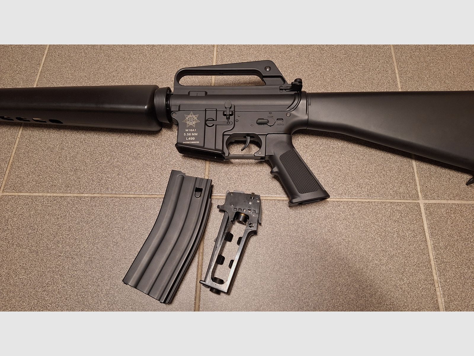 M16A1 VN Vietnam Sturmgewehr, Vollmetall, CO2 Kaliber 4,5BB, 2xMagazin-NEU!