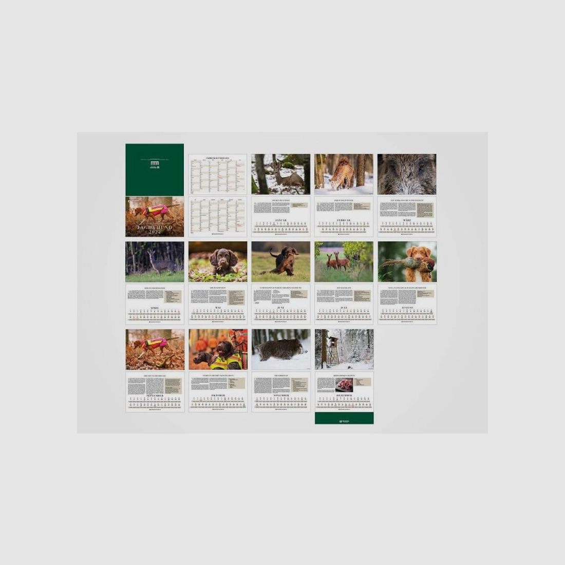 Wandkalender Jagd und Hund 2022