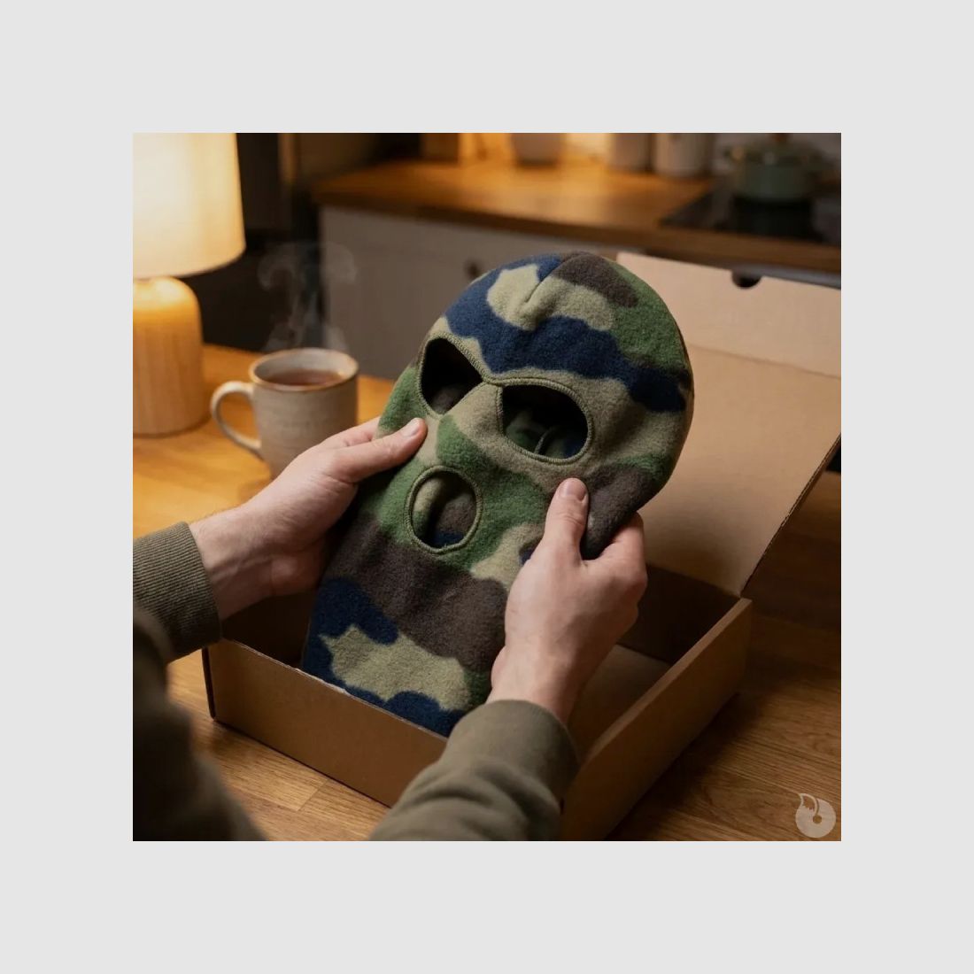 Wärme- und diskrete Camo-Fleecehaube CE Percussion®, Bild 1 von 7