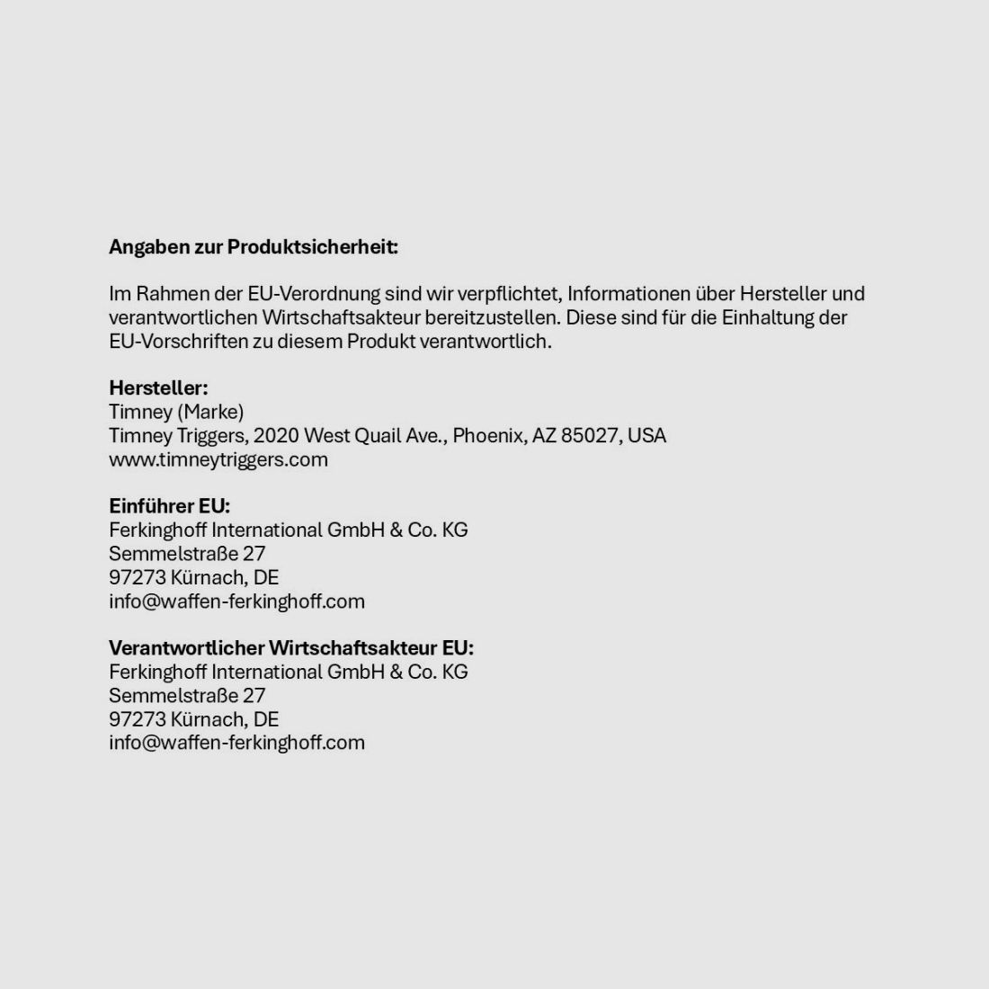 Timney @AR-15: Assemblaggio del grilletto a singolo stadio Timney 3,5lb IMPACT AR Piccolo perno .154"/ ca. 15,9N