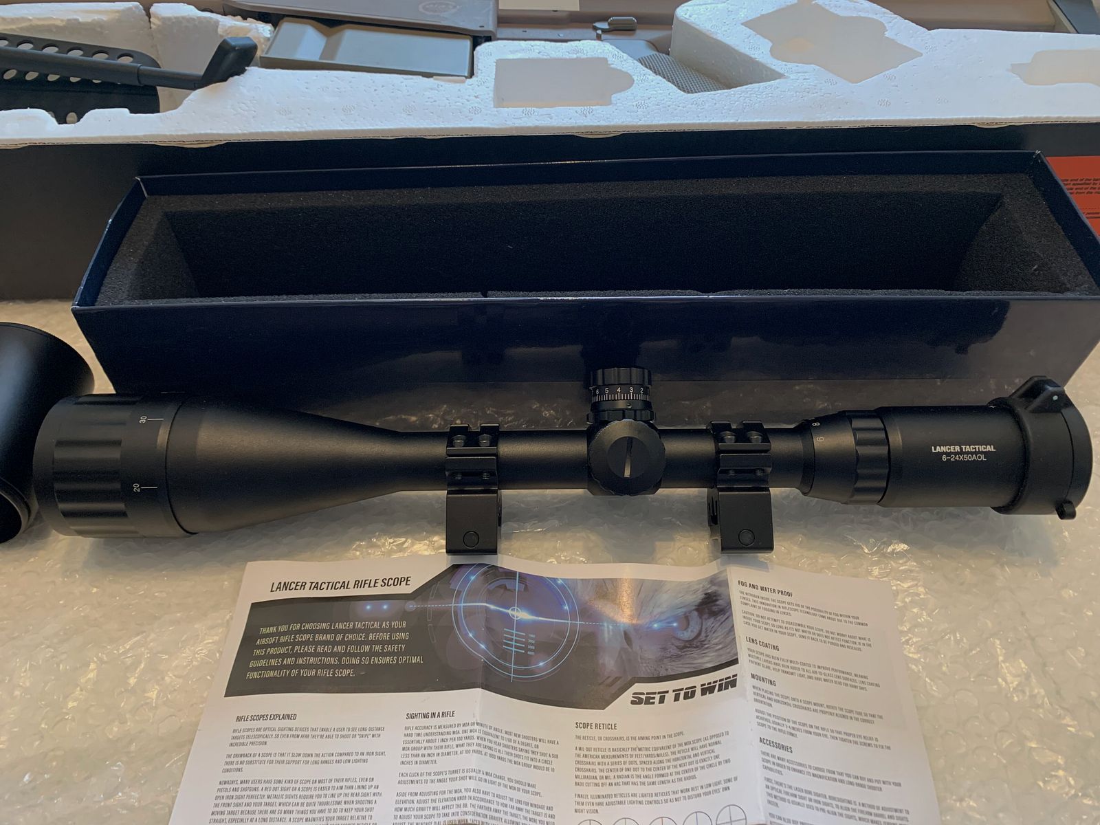 Fucile di precisione M82 Tan con mirino telescopico