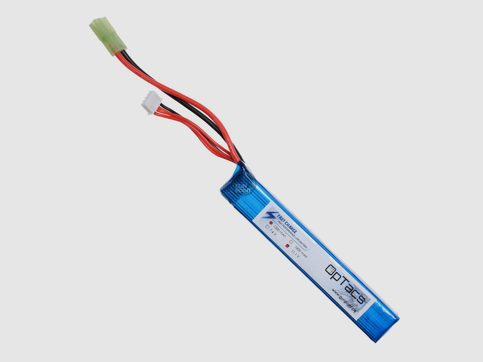 OpTacs LIPO 1300mAh 11.1V 25C Micro TAMIYA