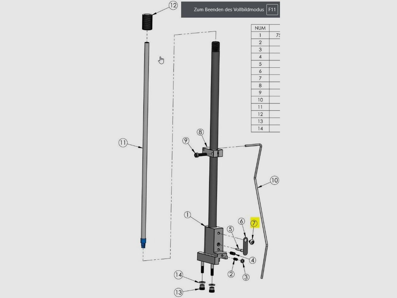 Dillon 10-24 x ?" Tornillo BH