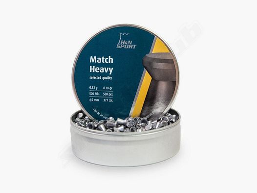 H&N Match Heavy Fucile ad aria 4,5mm / 0,53 g / 500 pz