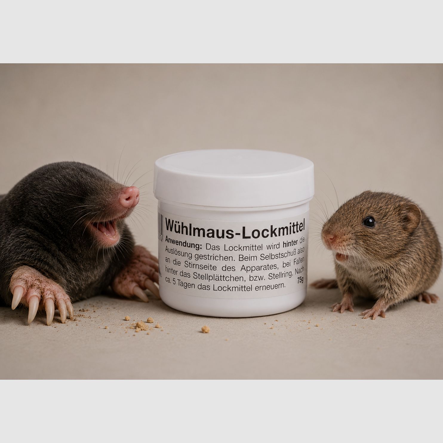 Wühlmaus Lockmittel