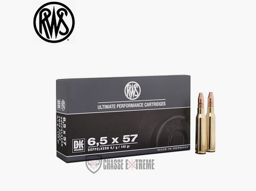 20 patronen RWS kal. 6.5X57 140gr DK