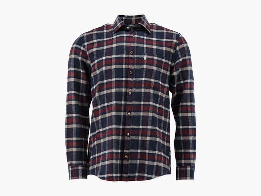 OS TRACHTEN flannel shirt checkered red / blue