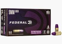 Federal Syntech Training Match 9mm Luger 147GR SJFN 50 cartridges