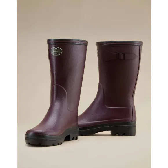 Bottillons Giverny Damen Le Chameau Jersey gefüttert Kirsche, Bild 9 von 16