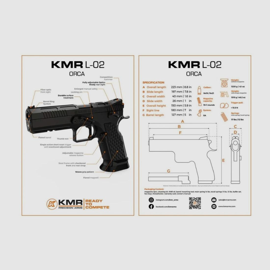 KMR Precision Arms Mod. L-02 ORCA OR -5', zdjęcie 3 z 4