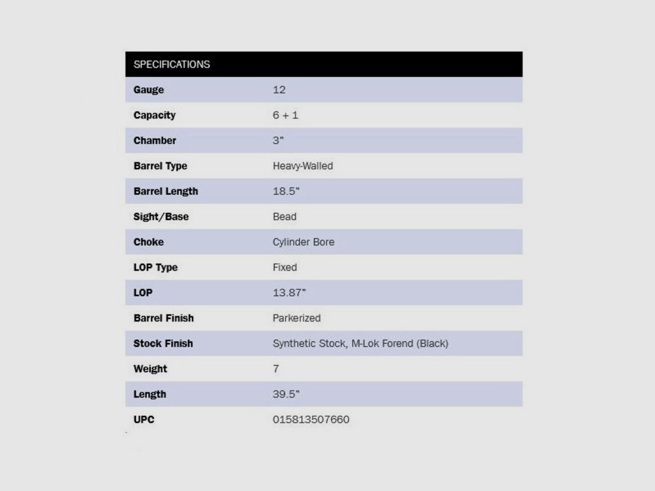 Mossberg 590A1 M-Lok 18,5" (5 pollici) Nero 12/76