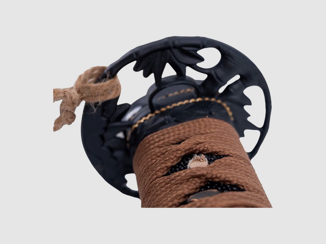 FUNCTIONELE KATANA KURO KAMI | TAKEGAMI-MODEL “GOD VAN DE BAMBOE” | LEMMET VAN KOOLSTOFSTAAL, afbeelding 5 van 5