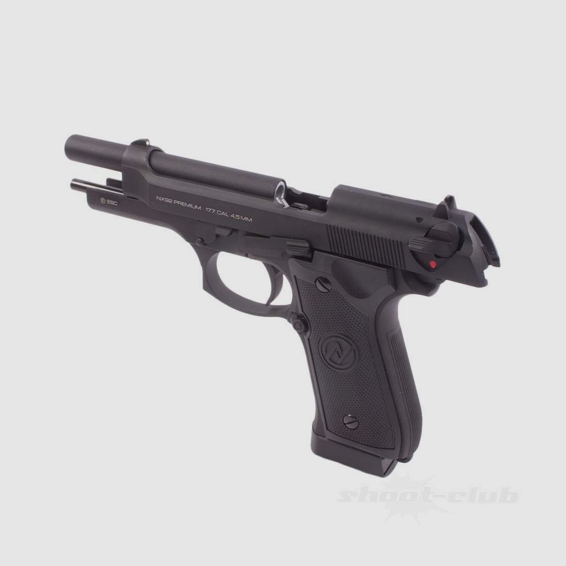NX92 Premium Classic Co2 Pistole mit Blow Back 4,5mm Schwarz