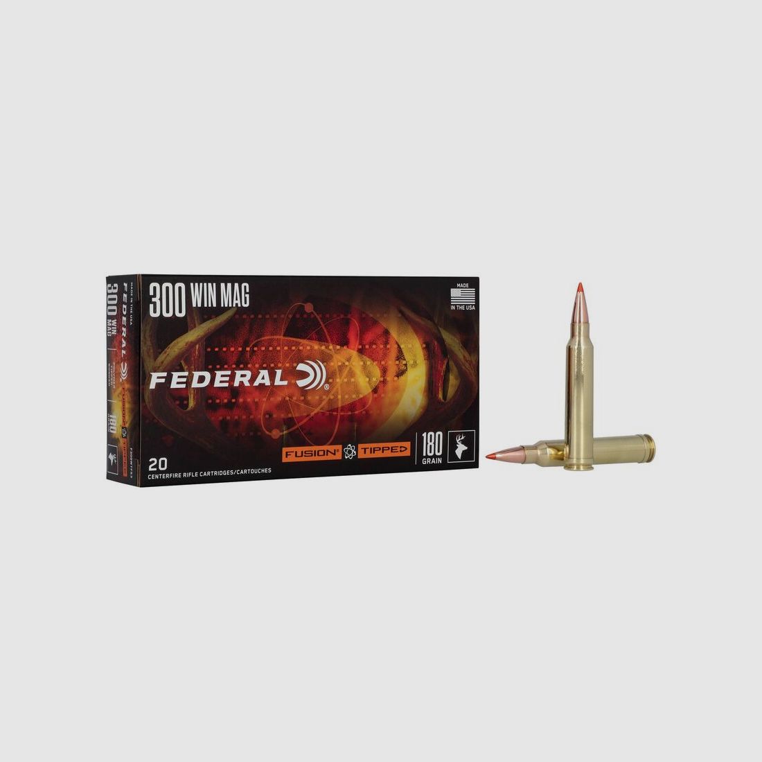 Federal Fusion Tipped .300 Win. Mag. 11,7 g / 180GR Jagdmunition – 20 Stück #F300WTFS3