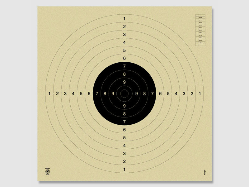 BDS-ZIELSCHEIBE Z 5 - PISTOLE 25/50M - GEWEHR 100 M