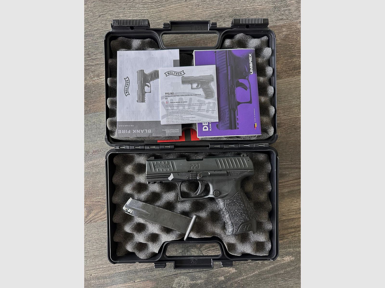 🔥 Walther PPQ Schreckschuss 9mm P.A.K. – PTB 958 – neuwertig – inkl. Koffer & 1 Magazine