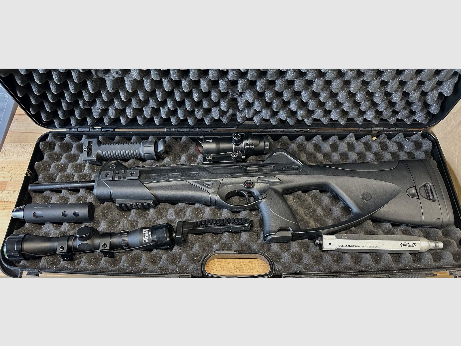 Beretta CX4 Storm CO2 4,5mm Komplettset + ZF + Red Dot + Koffer