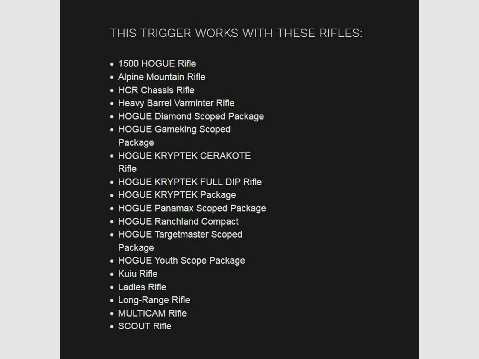 Timney Abzug m/Sicherung 3lbs Howa/Weatherby