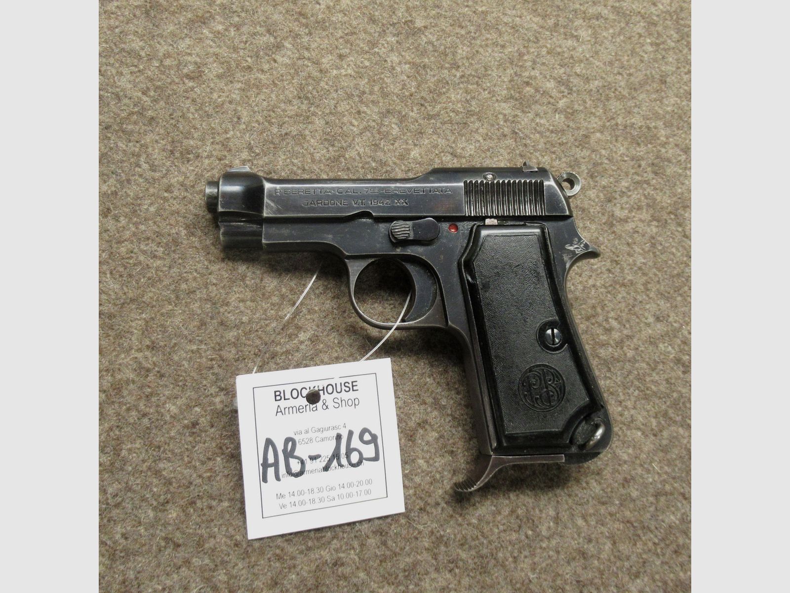AB-169 BERETTA pistool model 1935 kal. 7.65 Browning, afbeelding 2 van 5