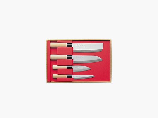 Coffret Couteau Sekiryu Nakiri & Santoku & Small Deba & Petty - 4pcs