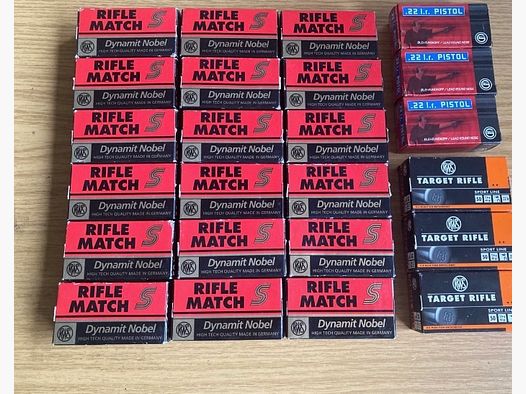 Munitie 22 lfb in totaal 1200 schoten