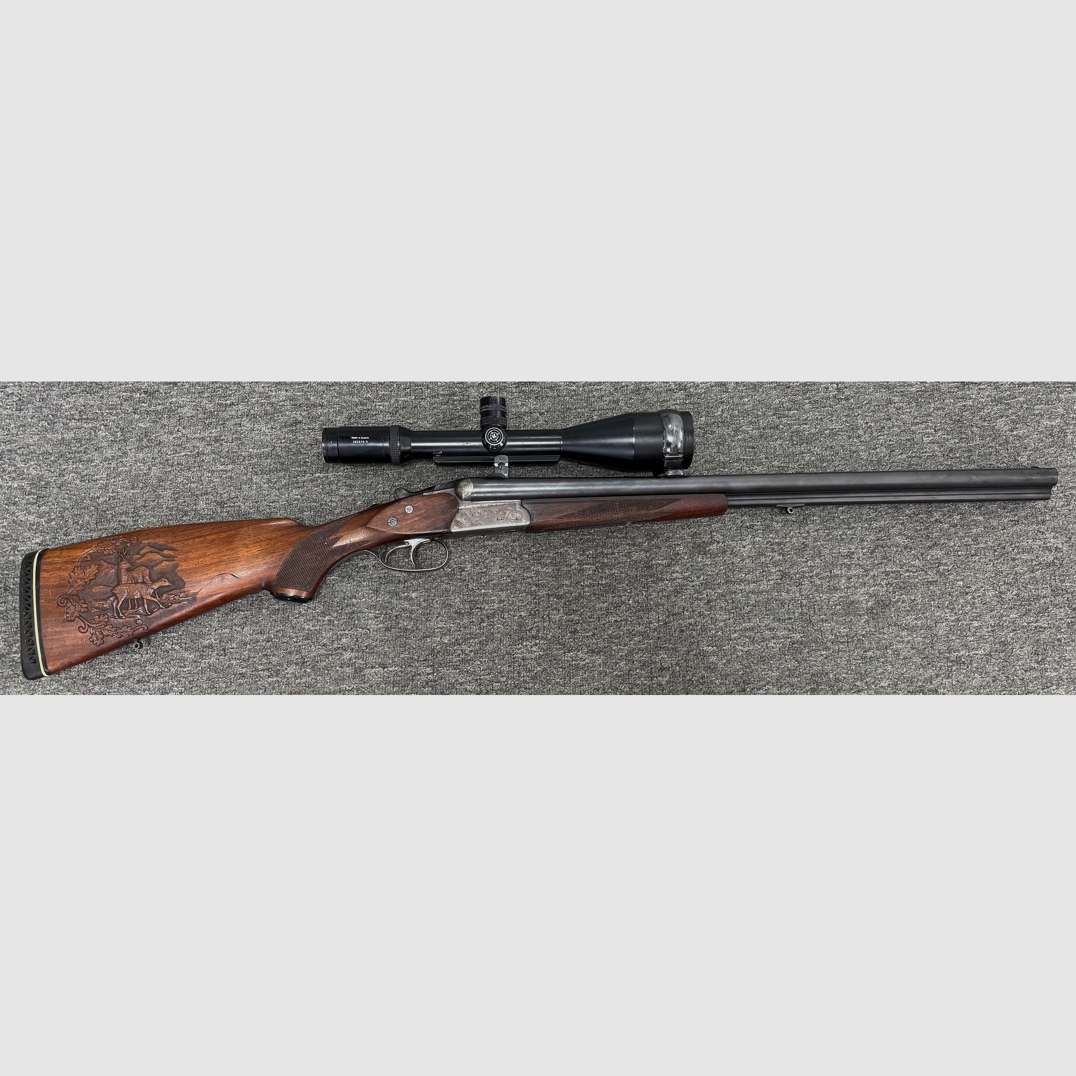 Suhler Drilling .30-06 & .22 Hornet & 12/70 mit Kahles 3-12x56 mit Nachtleuchtpunkt