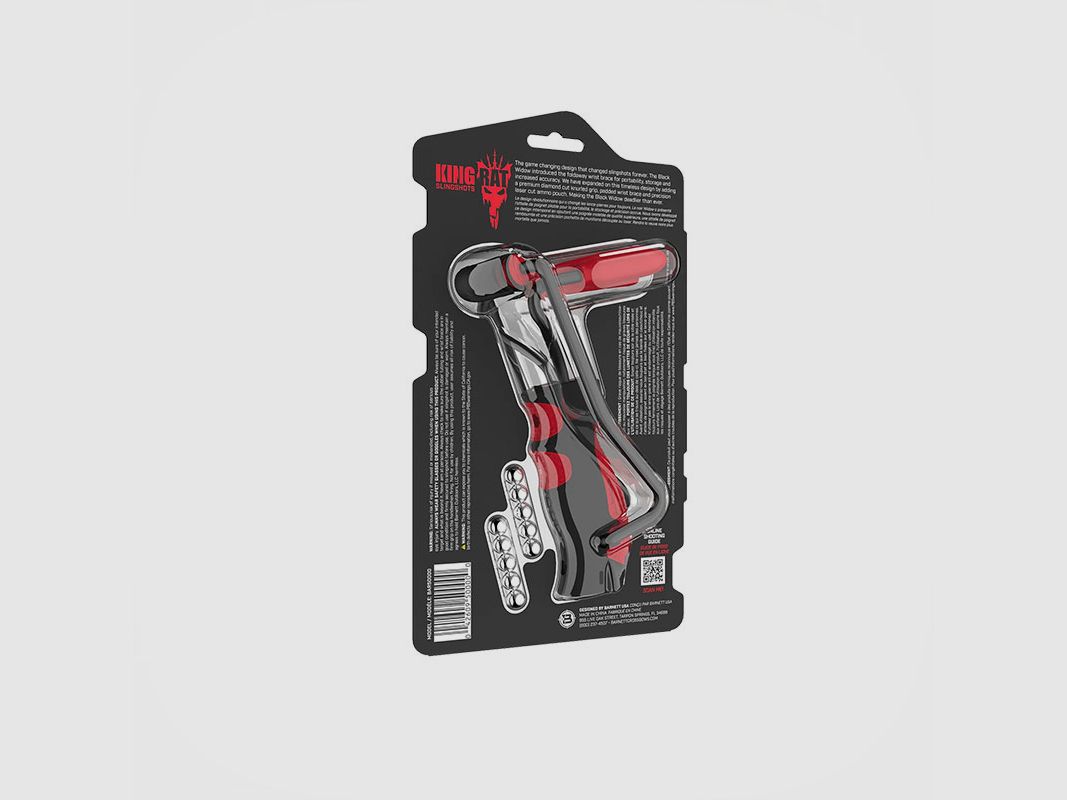 FIONDA – BARNETT – KING RAT SLINGSHOTS – BLACK WIDOW 2, immagine 4 di 4
