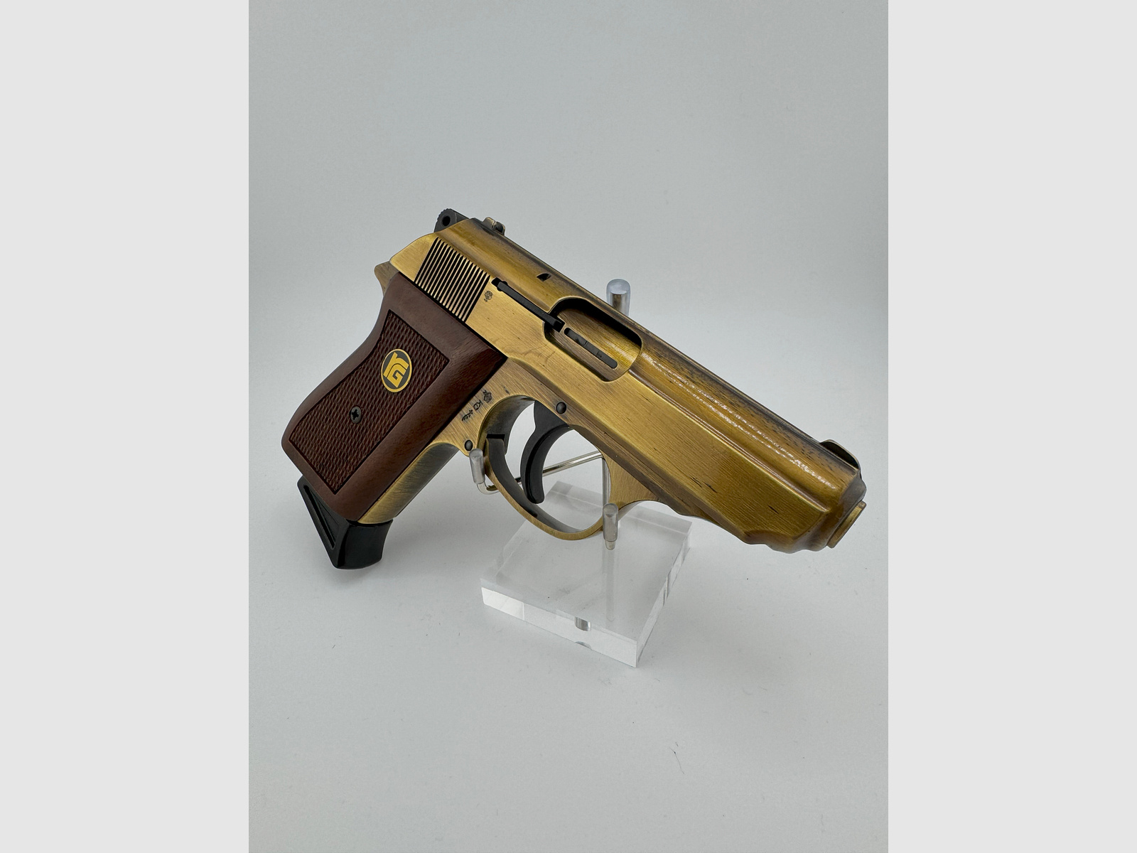 Röhm RG 800 SSW Sondermodell „Altmessing“ - PTB 414 - Beschussjahr KD (1993) RG800