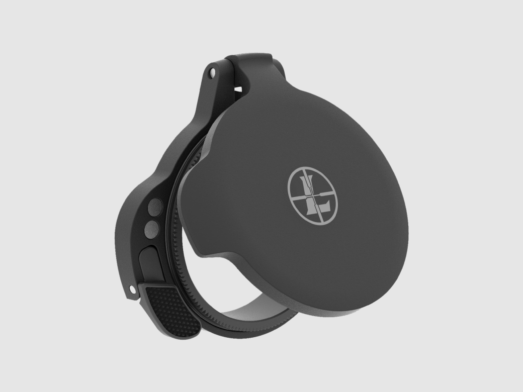 LEUPOLD ALUMINA FLIP-BACK COUVERCLE D'OBJECTIF / CAPUCHON D'OBJECTIF GRAND MAT