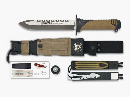 Couteau droit de survie K25 Thunder II