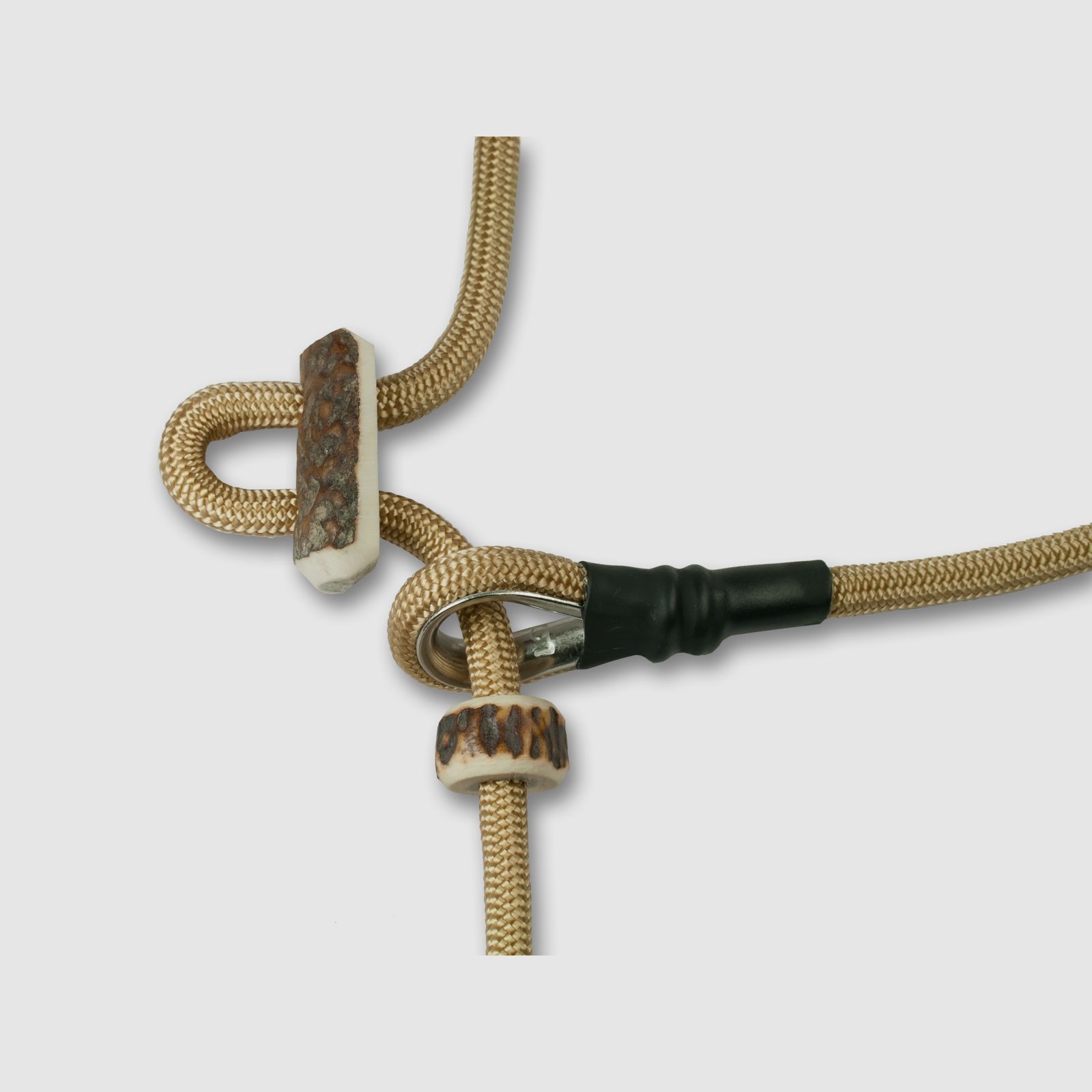 Mystique® Field trial moxon Lijn 6mm 150cm beige met hoornstopper, afbeelding 2 van 2