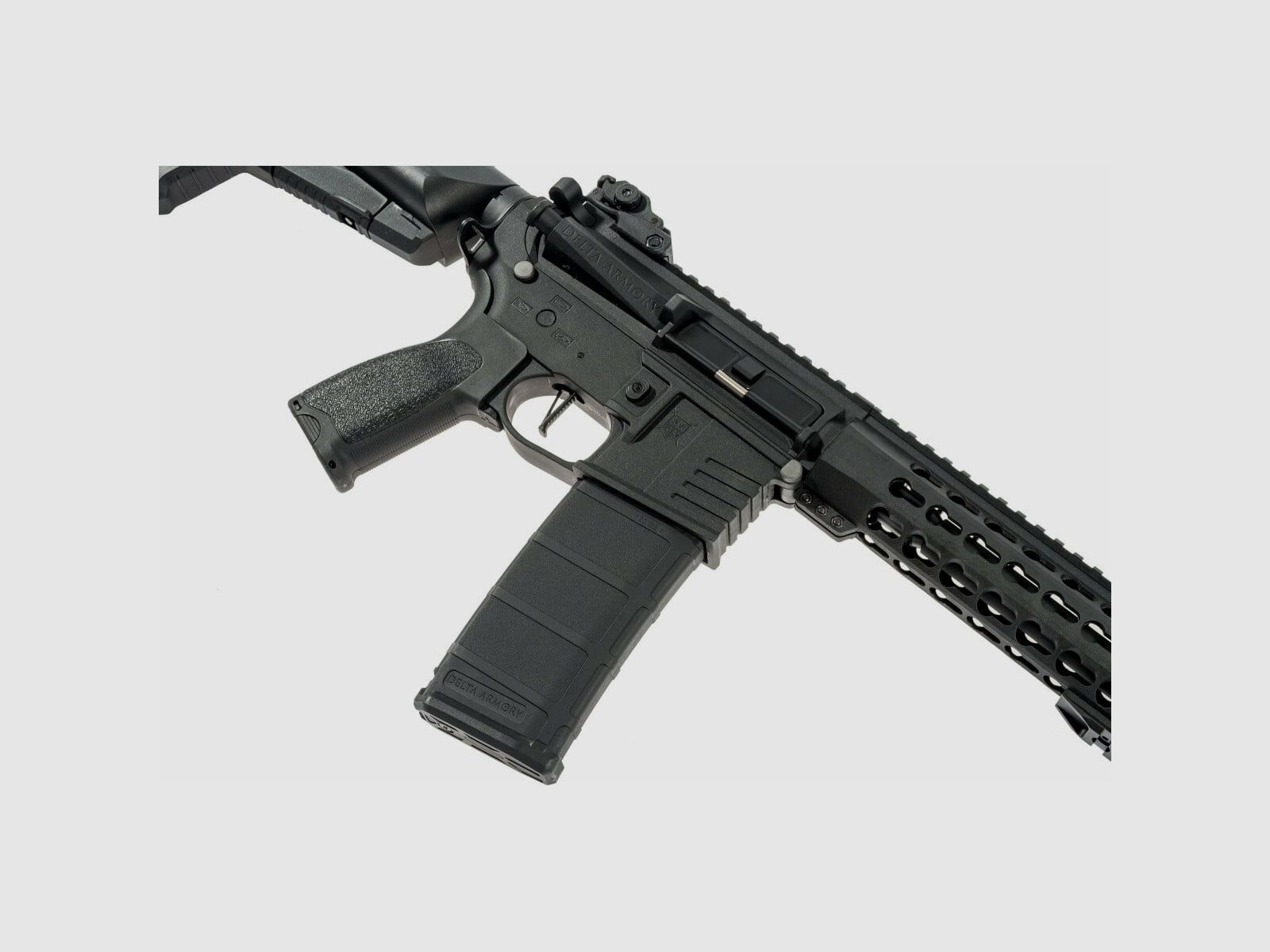 AR15 KeyMod 10 Zoll PREDATOR CHARLIE Schwarz S-AEG Softair Gewehr Frei ab 18 Jahren | Delta Armory, Bild 2 von 4
