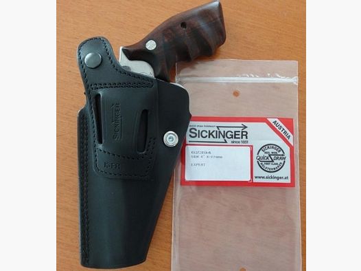 Sickinger Sickinger Holster EXPERT zwart voor revolver S&W 4" K-Frame