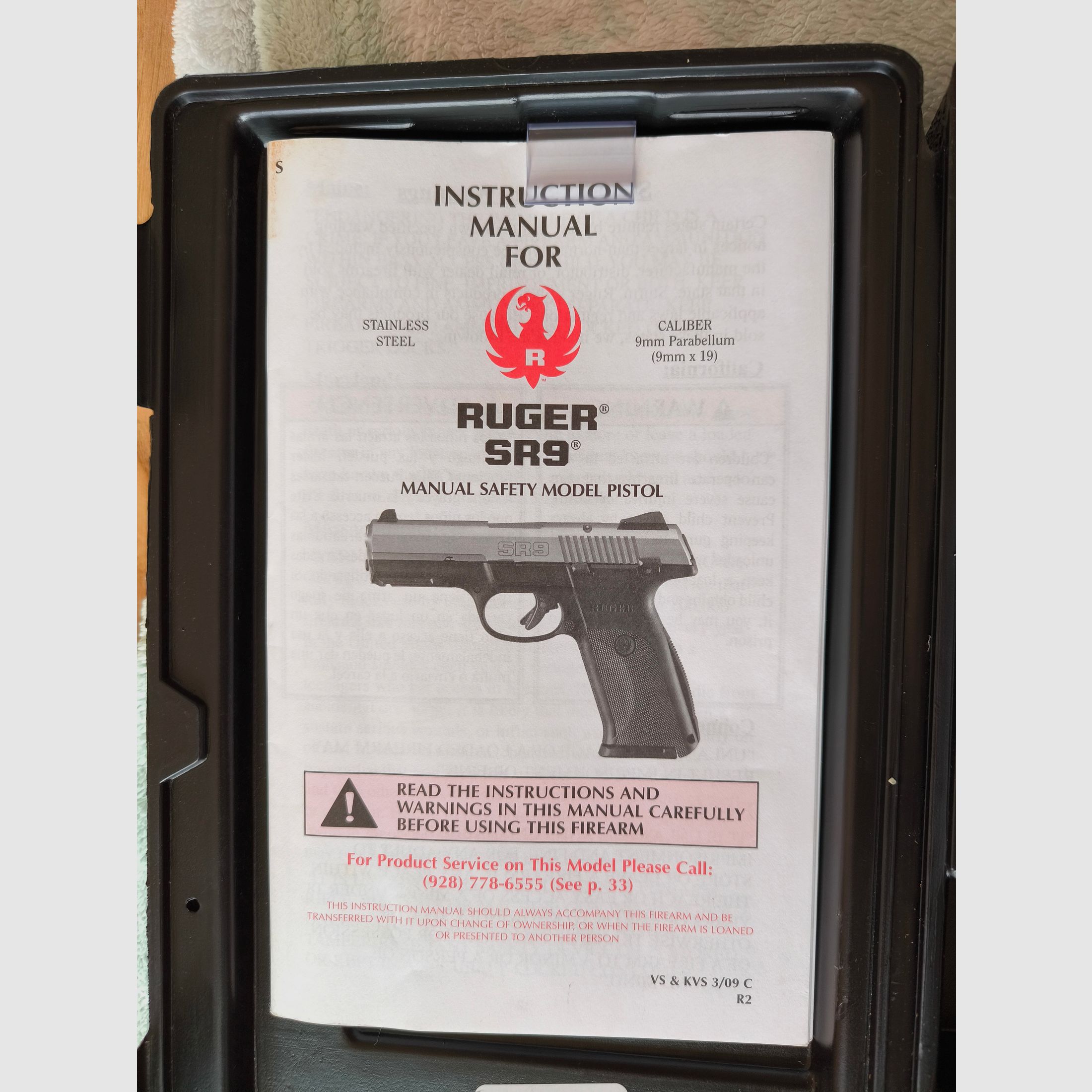 Pistolet Ruger SR9 9x19 w komplecie z kaburą w super stanie (brak Glock CZ Walther Heckler)