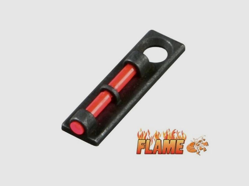 Visierkorn Fiber rot Flame