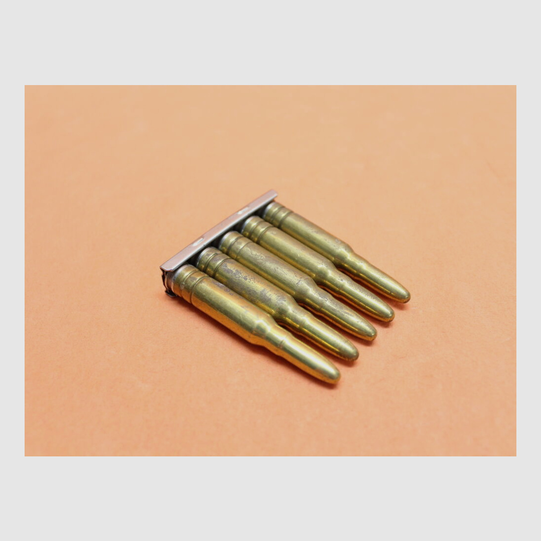 BUND SURPLUS Collezione/Dekomunition .308Win proiettile da esercitazione 7,62x51 BUND/ BGS 5 pezzi inclusi strisce di caricamento FN FAL/G1