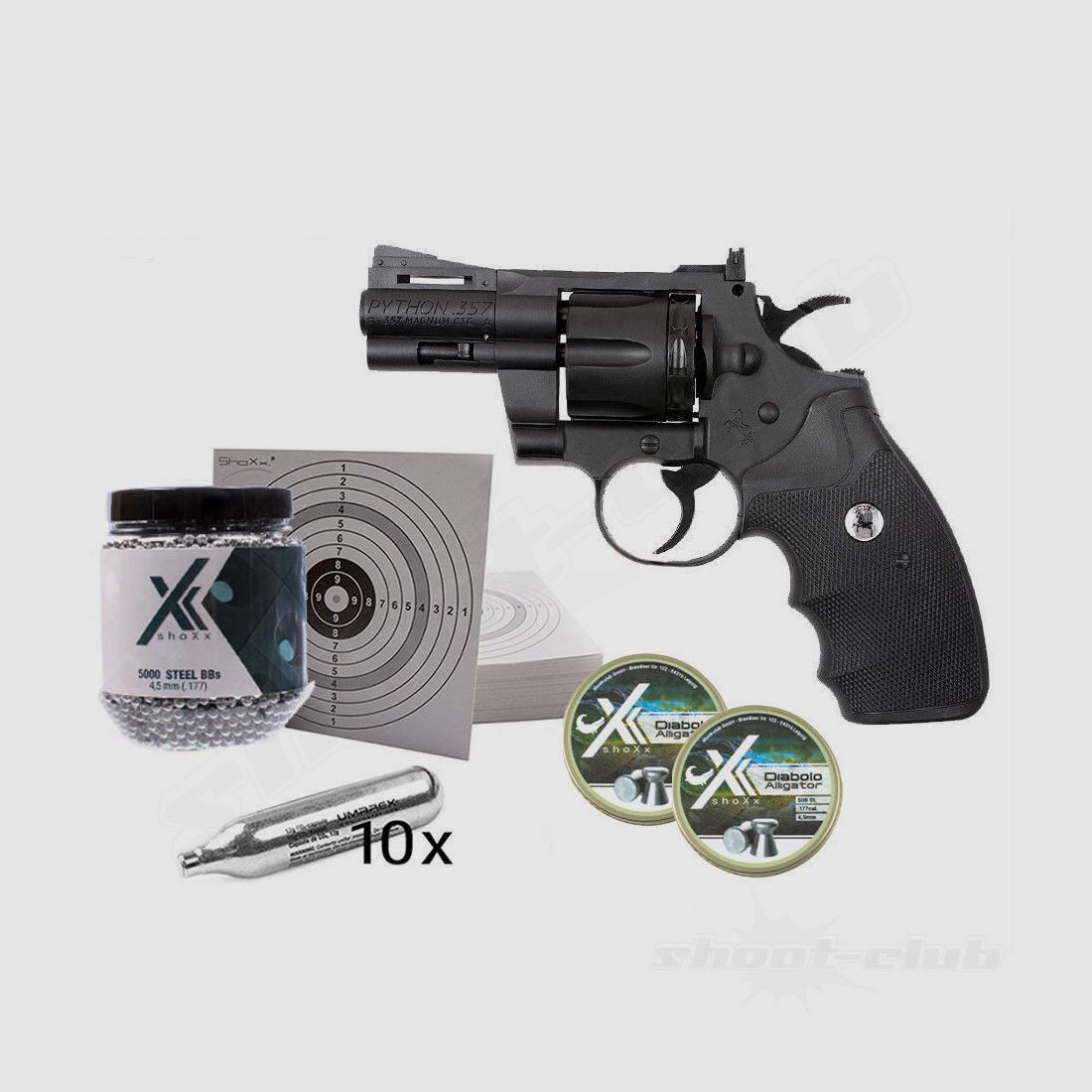 UMAREX	 CO2 Revolver Colt Python 2,5'' 4,5mm Stahl BB &