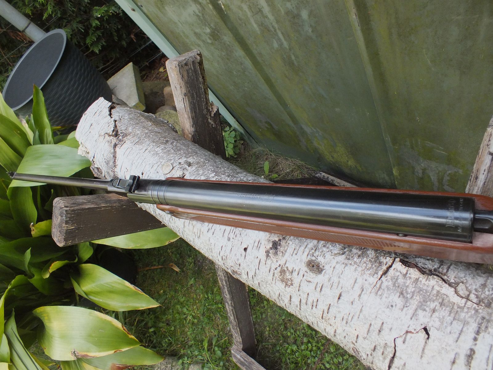 Air rifle Haenel 304 brown with grain. For collectors
