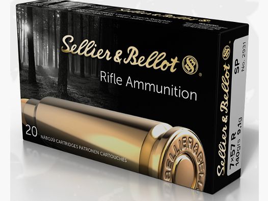 Sellier & Bellot 6112599 7x57 R ogive partielle 9,1g/140grs.
