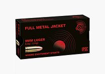 GECO 1000 pieces 9 mm Luger full metal jacket 8.0g/124grs.