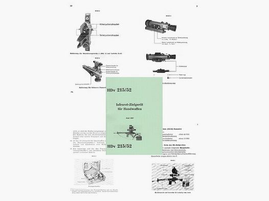 Nachdruck Bundeswehr-Dienstvorschrift Infrarot-Zielgerät für Handwaffen