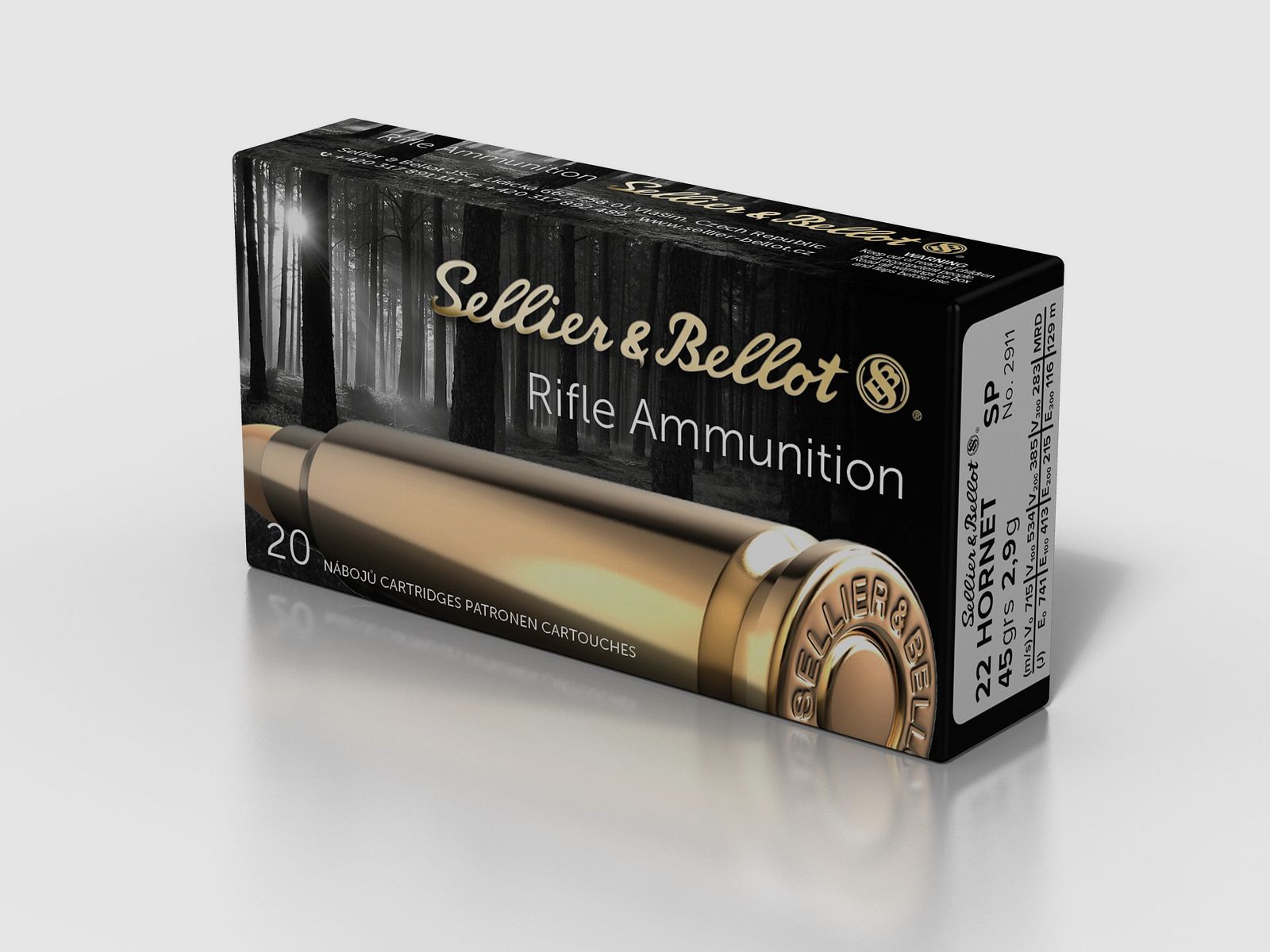 Amunicja S&B kal. 22 Hornet SP 45gr, zdjęcie 2 z 2