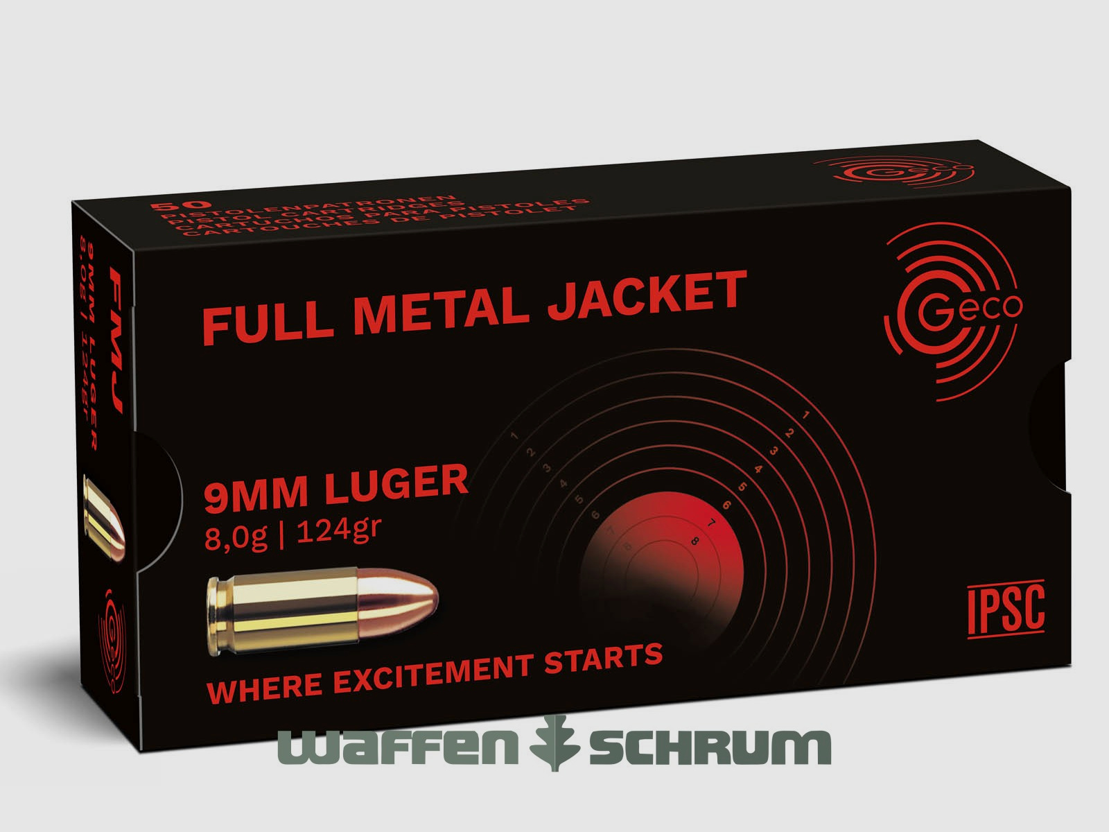 Geco 9mmLuger VMR 8,0g - 124gr Tombak