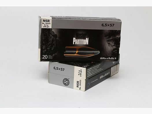 S&B 6.5x57 Nosler Partition Sellier & Bellot