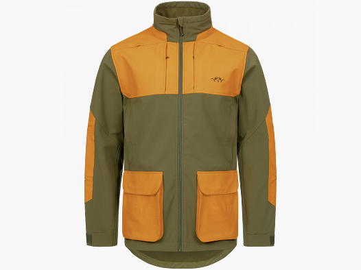 Blaser Herren Tackle Softshell Jacke dunkel olive / blaze orange