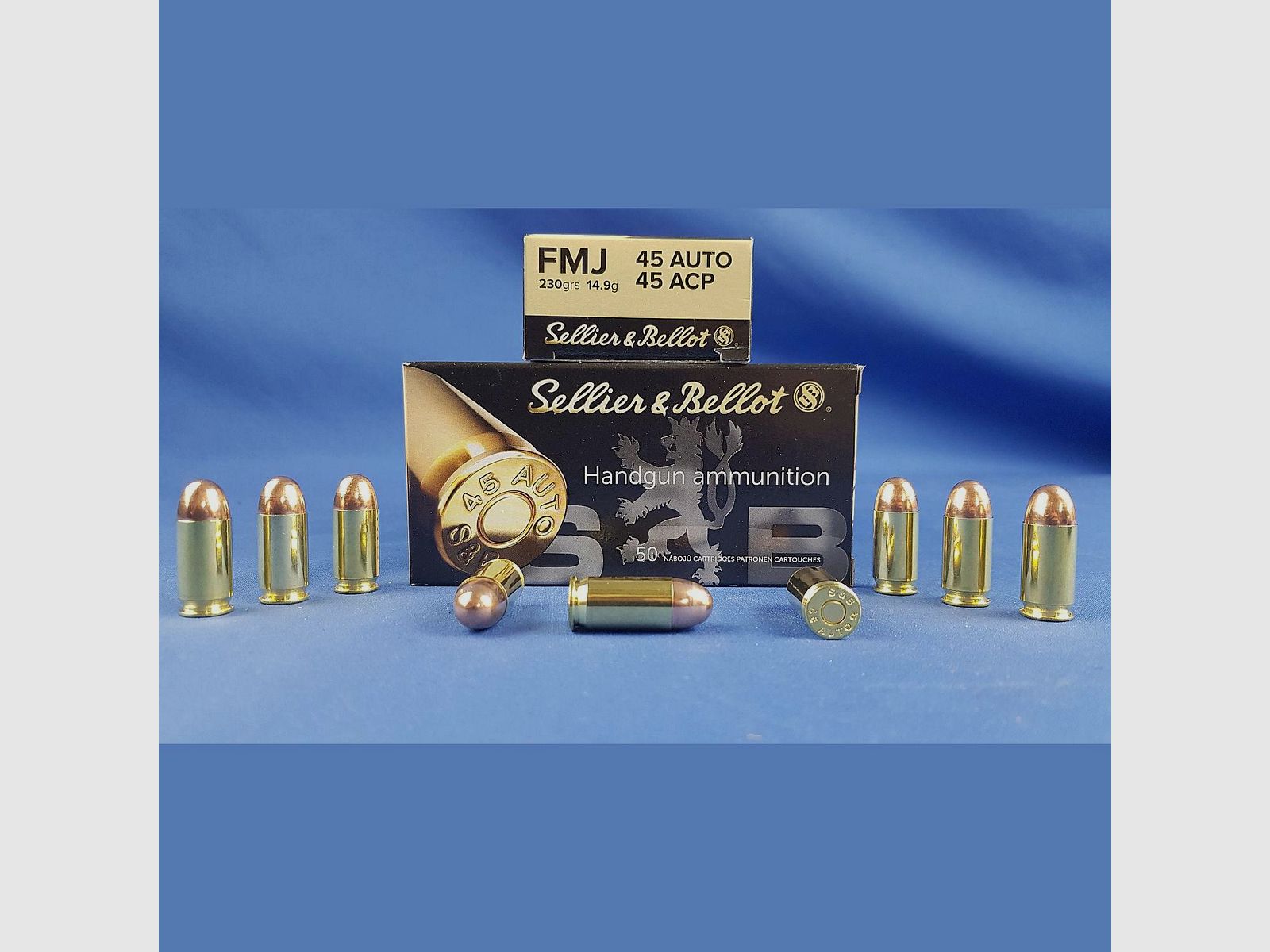 Sellier&Bellot .45 Auto FMJ 230grs 14.9g