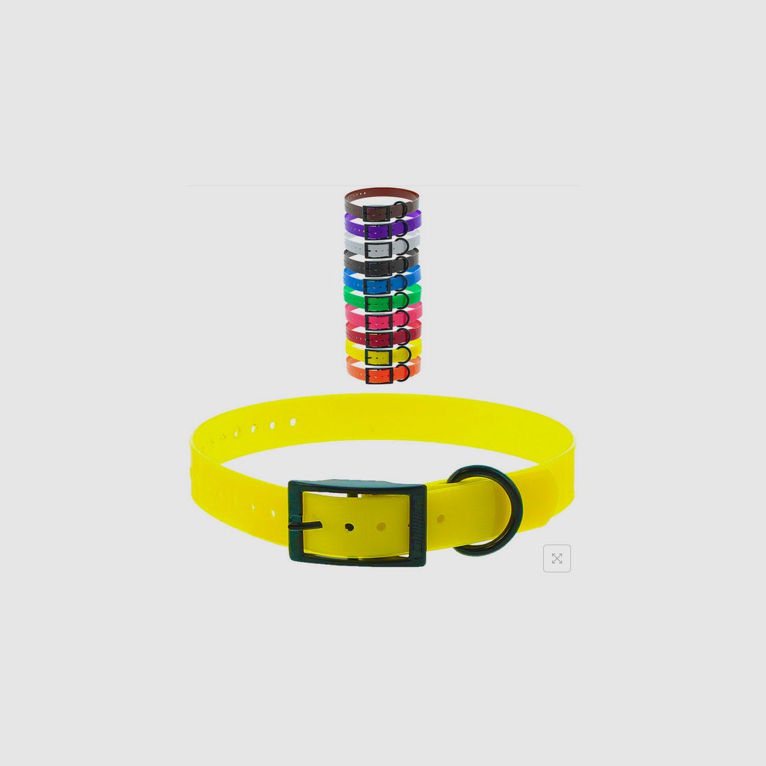 Halsband CANIHUNT XTREME GELB 2.5x0.25x65cm Doppelschließe